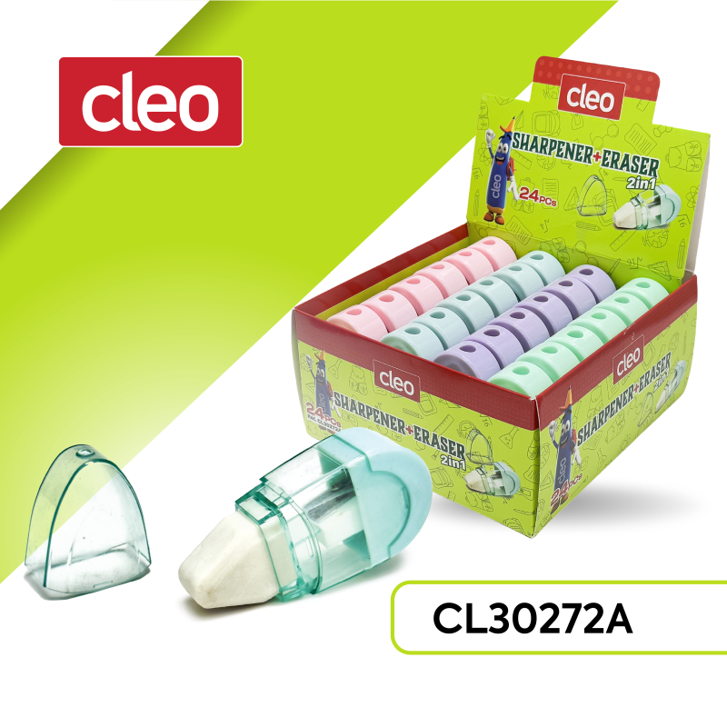 CLEO Stationery Sharpener & Eraser